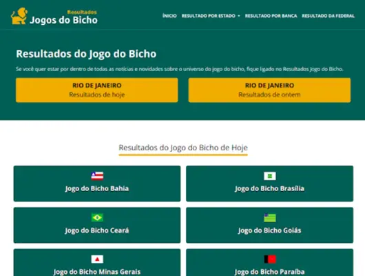 Resultado do Jogo do Bicho - T android App screenshot 1