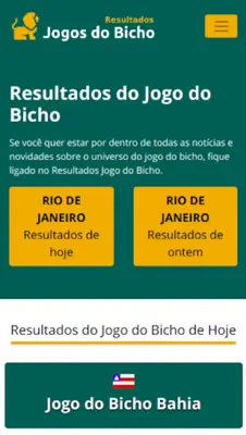 Resultado do Jogo do Bicho - T android App screenshot 5